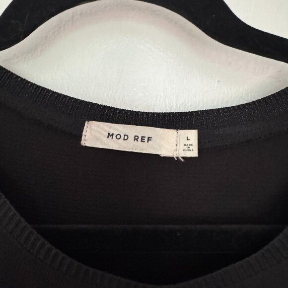 Layered Mesh Black Sleeveless Dress w/ Slip - Picture 4 of 7